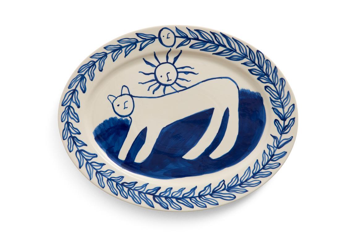 x Emma Kohlmann Charlotte Oval fad - L36,5 cm.